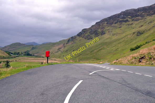 Photo 6"x4" Postbox at the road junction in Glen More Scallasaig c2011
