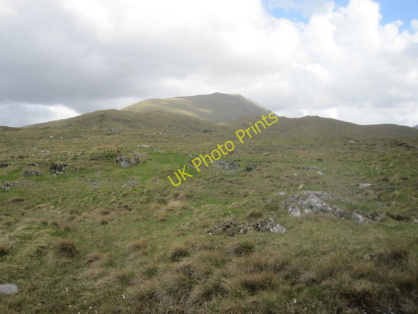Photo 6"x4" Rough Grazing on the lower slopes of the north west flank of the Sheefry Hills Cregganbaun c2011