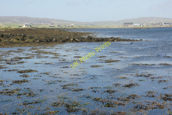 Photo 6"x4" Coastline on the south side of Baltasound voe below Gerdie Baltasound c2011
