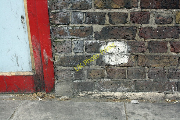 Photo 6"x4" Benchmark on the western parapet of Harrow Road bridge over the Grand Union Canal Paddington\/TQ2681 c2011
