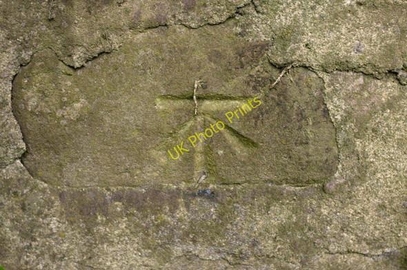 Photo 6"x4" Cut Bench Mark near Caps Bridge Braythorn c2011