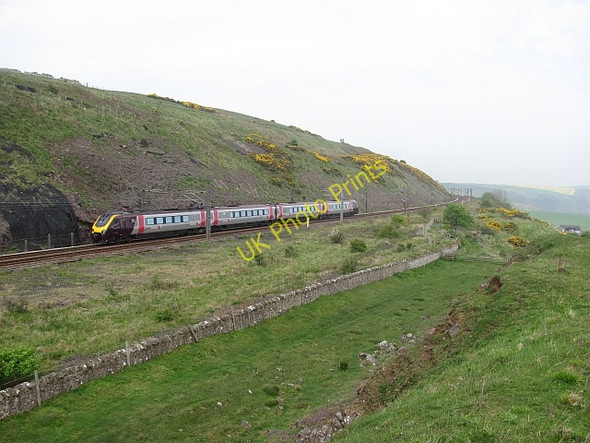 Photo 6"x4" East Coast Main Line deviation, Lamberton Ross\/NT9660 c2011