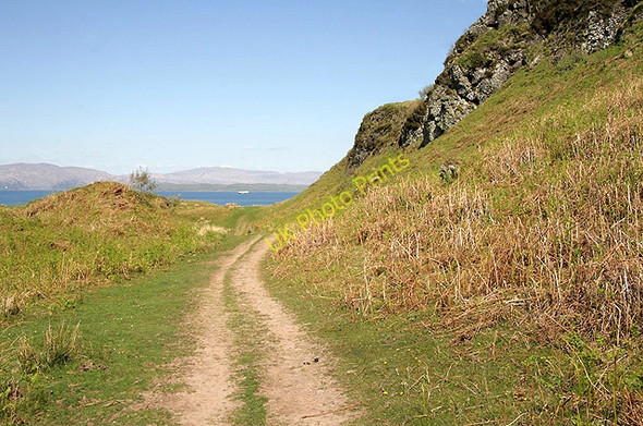 Photo 6"x4" A walking route on Kerrera Torbhain M\u00f2r c2011