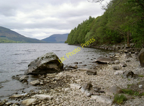 Photo 6"x4" Shore of Loch Earn at Woodhouse St Fillans c2011