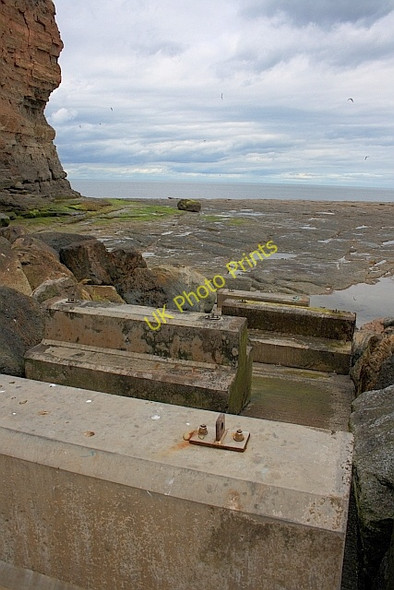 Photo 6"x4" Access to the Scar below CowBar Nab Staithes c2011