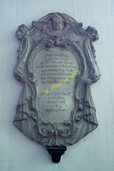 Photo 6"x4" Monument to Mary Read - St Mary's Church, Gillingham Gillingham\/ST8026 c2011