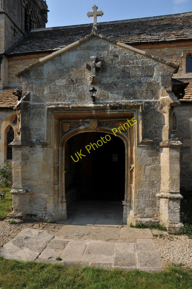 Photo 6"x4" Porch to Down Ampney church Latton\/SU0995 c2011