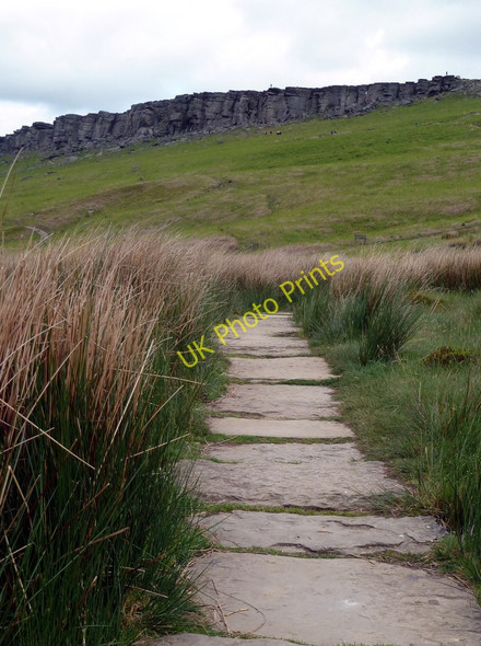 Photo 6"x4" Approach to Stanage Edge Hathersage c2011