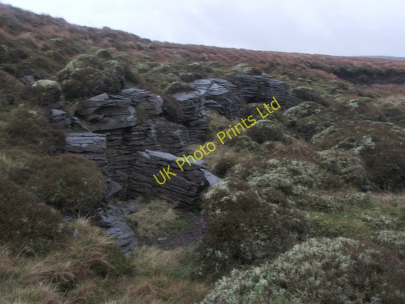 Photo 6"x4" Rocks beside Oughtershaw Tarn. Beckermonds c2006