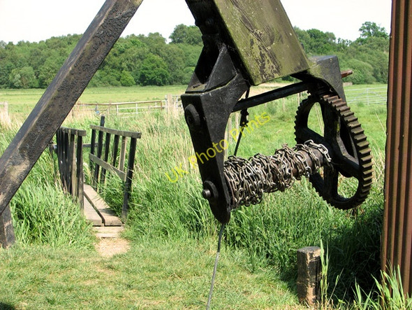 Photo 6"x4" Footbridge by Herringfleet Smock drainage mill Herringfleet c2011