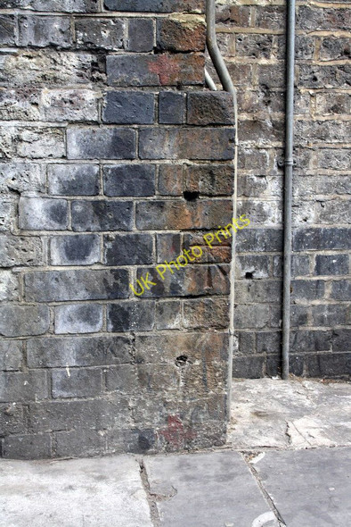 Photo 6"x4" Benchmark on inside face of Ladbroke Grove railway bridge Kensal Town c2011