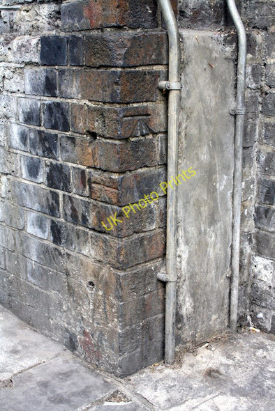 Photo 6"x4" Two benchmarks on Ladbroke Grove railway bridge Kensal Town c2011