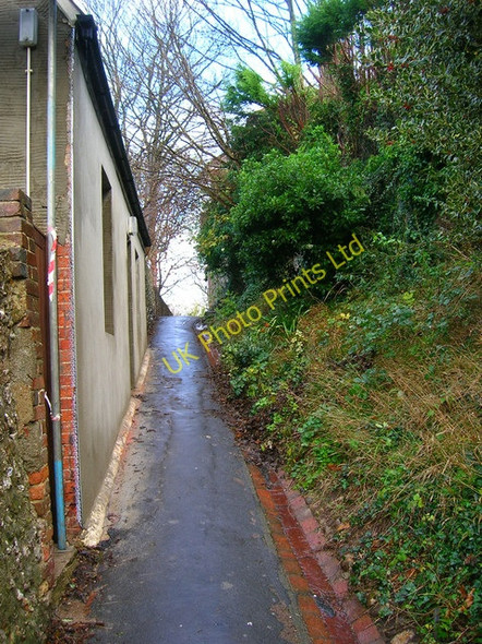 Photo 6"x4" Castle Lane Lewes c2006
