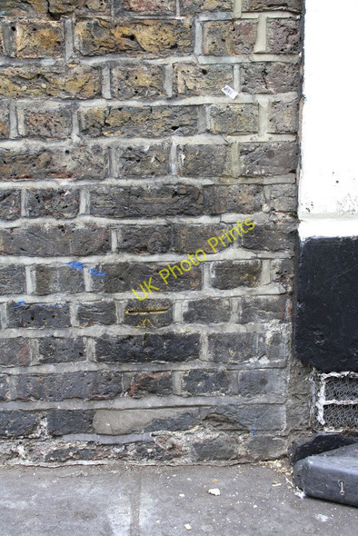 Photo 6"x4" Benchmark on side of Greggs shop, #238 Portobello Road Kensal Town c2011