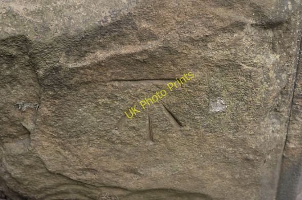 Photo 6"x4" Cut Bench Mark, Deep Lane Railway Bridge Blackburn\/SK3892 c2011