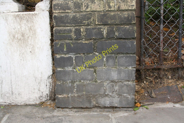 Photo 6"x4" Benchmark on wall pier of Kensington Park Road Kensington\/TQ2579 c2011