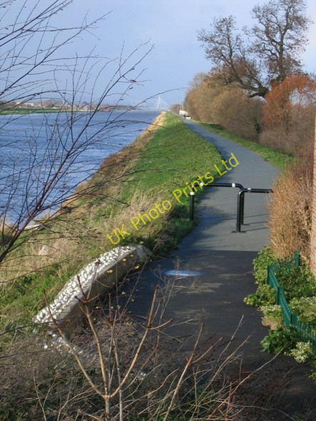 Photo 6"x4" Cycleway at Higher Ferry Saltney c2006
