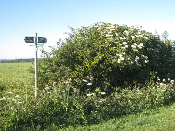 Photo 6"x4" Junction of footpath and bridleway Caythorpe\/SK9348 c2011