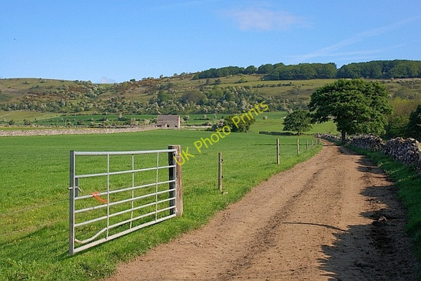 Photo 6"x4" Track and Public Footpath to Longstone Edge Rowland\/SK2172 c2011