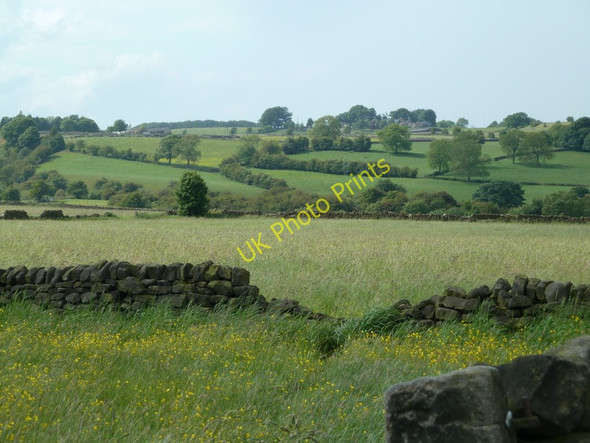 Photo 6"x4" Farmland above Holymoorside Upper Loads c2011
