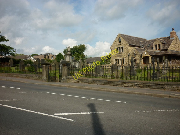 Photo 6"x4" A graveyard on New Hey Road, Outlane Slack\/SE0817 c2011