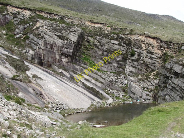 Photo 6"x4" A disused and flooded granite quarry in the Cross Water valley Attical c2011