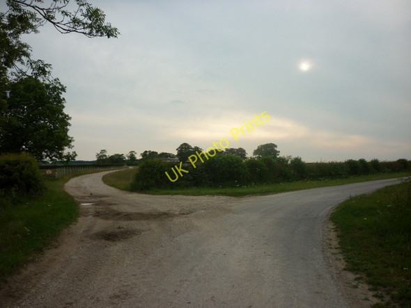 Photo 6"x4" The farm road to Grange Farm, from Water Road Middleton on-the-Wolds c2011