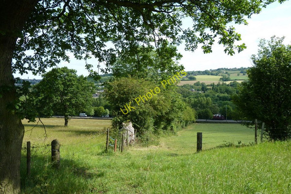 Photo 6"x4" Field footpath down to Chesterfield Road Dronfield c2011