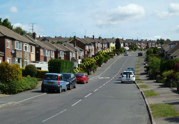 Photo 6"x4" Looking up Stonelow Road Dronfield c2011