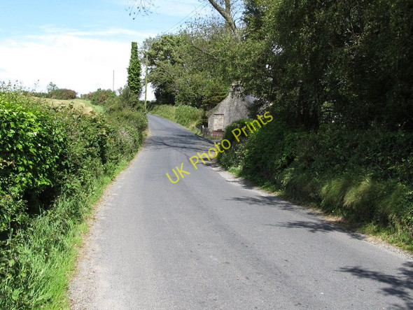 Photo 6"x4" The Drumcro Road rising north-eastwards from the Aughrim River valley Kilkeel c2011