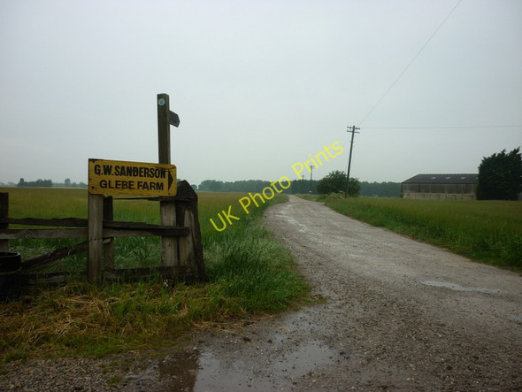 Photo 6"x4" The way to Glebe Farm, from Carr lane Hotham c2011