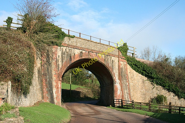 Photo 6"x4" Shute: railway bridge Hampton\/SY2696 c2006