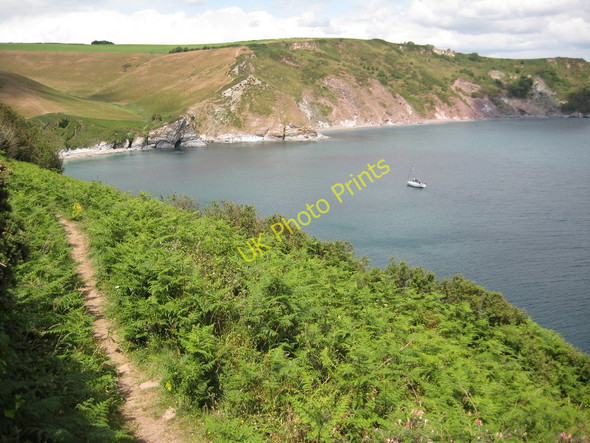 Photo 6"x4" Coast near Scabbacombe Sands Kingston\/SX9051 c2011