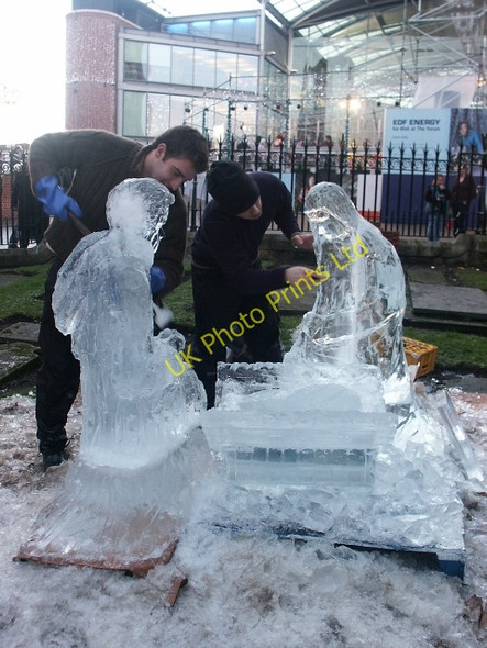 Photo 6"x4" Ice sculpture, Norwich Norwich c2006