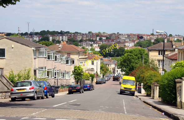 Photo 6"x4" Looking down Nugent Hill Bristol c2011