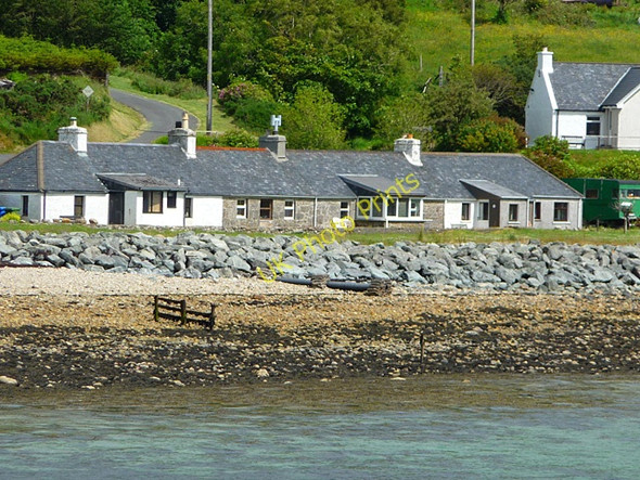 Photo 6"x4" Cottages by the shore at Clachan Clachan\/NG5436 c2011