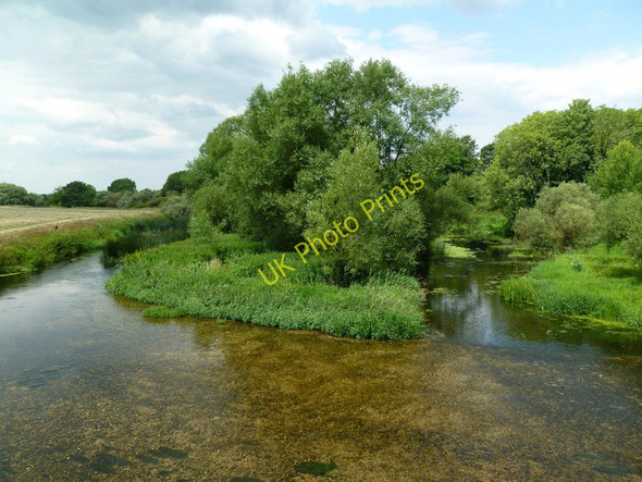 Photo 6"x4" White Mill, river islet Sturminster Marshall c2011
