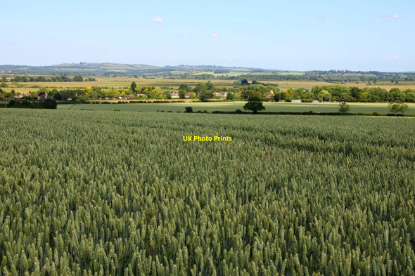 Photo 6"x4" Looking over a field towards Noke Woodeaton c2011