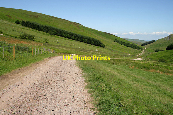 Photo 6"x4" An access road in the Cheviot Hills Mowhaugh c2011