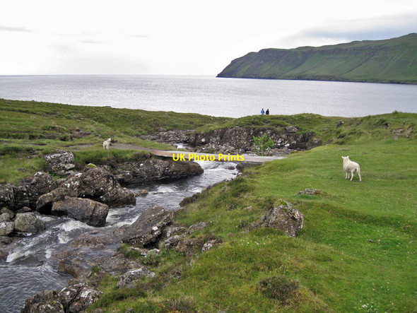 Photo 6"x4" Footbridge over Allt na Buaile Duibhe Bualintur c2011