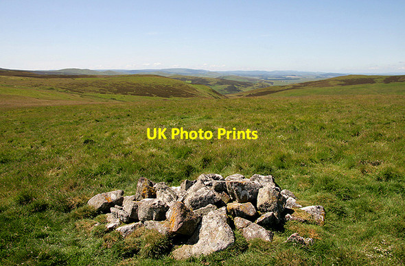 Photo 6"x4" A cairn on Mow Law Mowhaugh c2011