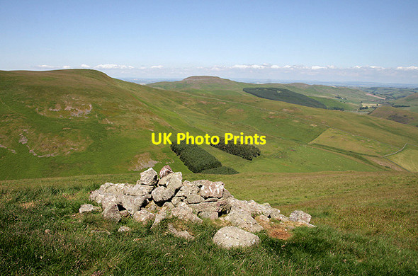Photo 6"x4" A cairn on Mow Law Mowhaugh c2011 P1
