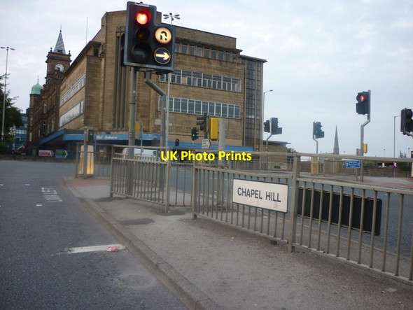 Photo 6"x4" The junction of Chapel Hill with Queensgate Huddersfield c2011