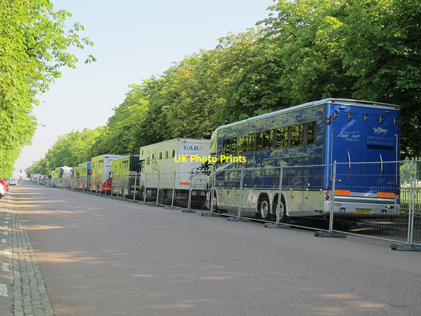 Photo 6"x4" Horseboxes in Greenwich Park Greenwich\/TQ3977 c2011