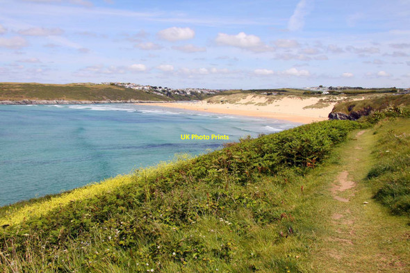 Photo 6"x4" The Southwest Coast Path at West Pentire West Pentire c2011