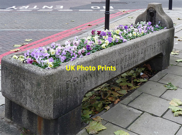 Photo 6"x4" Cattle trough, Farringdon Lane London c2010
