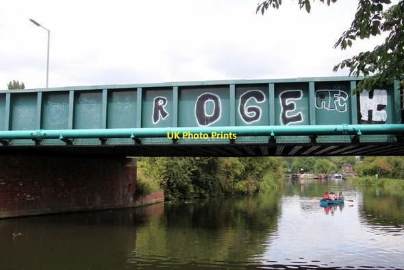 Photo 6"x4" Bridge over River Lee, Broxbourne, Hertfordshire Hoddesdon c2011