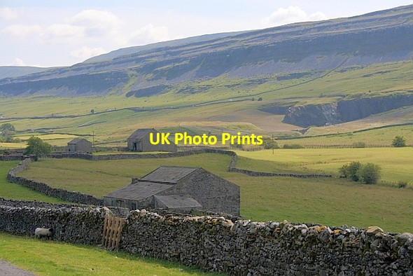 Photo 6"x4" Barns in the Dale of the River Doe Chapel-le-Dale c2011