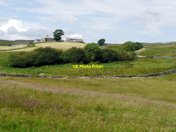 Photo 6"x4" Wythes Hill from the east Thringarth c2011