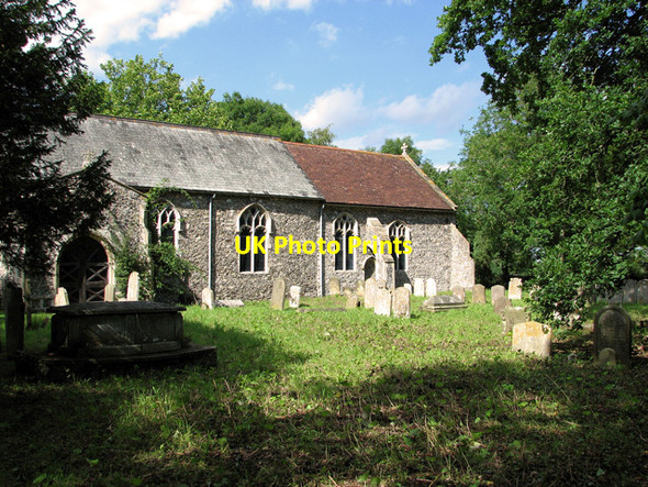 Photo 6"x4" St Peter's church in Spexhall - churchyard Spexhall c2011